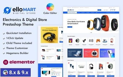 Ellomart - Tema reattivo Prestashop del negozio di elettronica