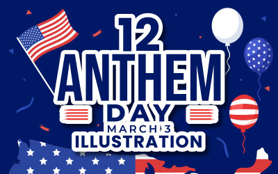 Illustration för 12 nationalsångsdagen