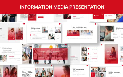 Keynote-Präsentationsvorlage für Informationsmedien