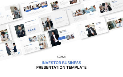 Modelo de apresentação em PowerPoint de negócios para investidores