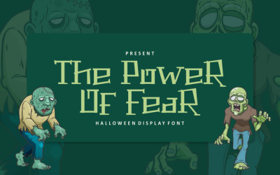 A félelem ereje Ijesztő betűtípus