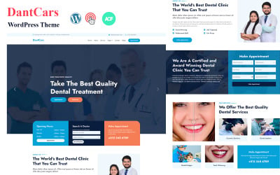 Dantcars tandläkare och tandvårdsklinik WordPress-tema