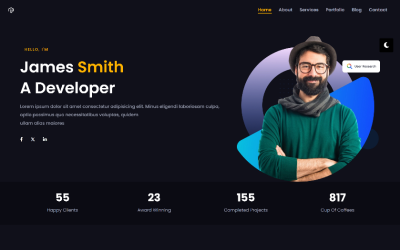 James Smith – Személyes portfóliósablon