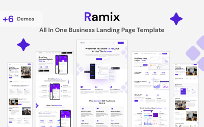 Ramix – Mehrzweck-Responsive-Landingpage-Vorlage für Unternehmen