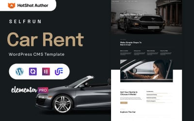Selfrun - Motyw WordPress do wynajęcia samochodu w Elementorze
