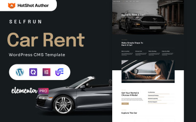 Selfrun - Tema de WordPress Elementor para alquiler de coches