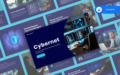 Cybernet - Modèle de présentation sur la cybersécurité