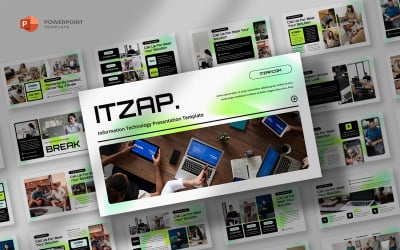 Itzap - modelo de Powerpoint de tecnologia da informação