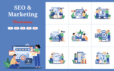 M688_SEO &amp;amp; Marketing Ilustrační balíček