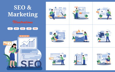 M692_SEO &amp;amp; Marketing Ilustrační balíček