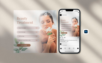 Preisliste für SPA-Behandlungen auf Instagram posten