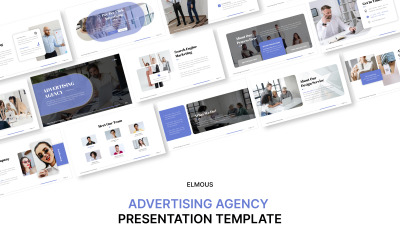 Презентация шаблона Powerpoint рекламного агентства