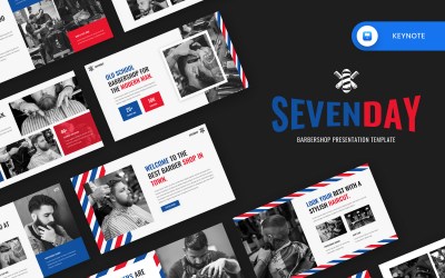 Sevenday – Barbershop-Keynote-Vorlage