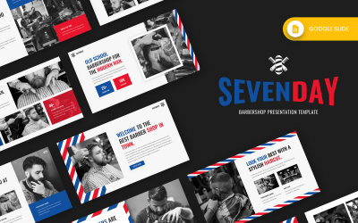 Sevenday - Шаблон слайдов Google для парикмахерской