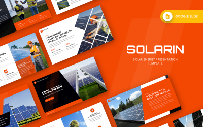 Solarin - Modèle de diapositive Google sur l&amp;#39;énergie solaire