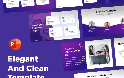 Elegant affärspresentationsmall