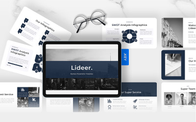 Lideer – 商业机构主题演讲模板