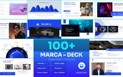 Modèle de présentation principale de Marca Deck