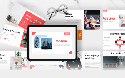 Postiva - Шаблон бизнес-презентаций Google