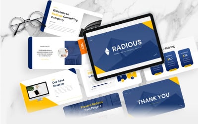Radious - Шаблон бизнес-презентаций Google