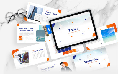 Traivy – Keynote-sjabloon voor reisbureaus