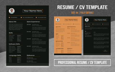 Creative Professional Editable &amp;amp; Printable Resume Templates