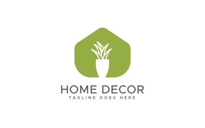 Heminredning inredning logotyp designmall
