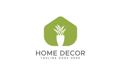 Home decor interieur logo ontwerpsjabloon