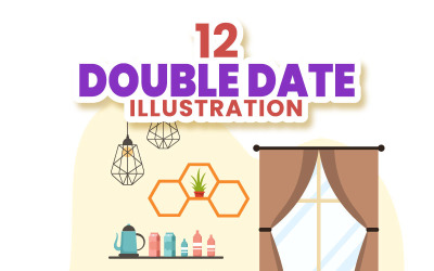 12Illustration de double date