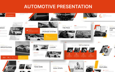 Presentation för Keynote-mall för fordon