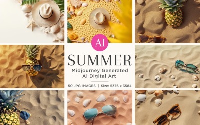 Värme från sommar Ökenbild Bakgrund 50 Set V-4