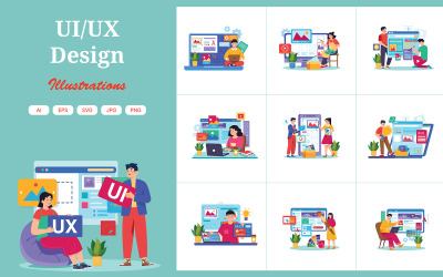 M653_Paquete de ilustraciones de diseño UI/UX