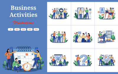 M674_Obchodní aktivity Ilustrace Pack 2