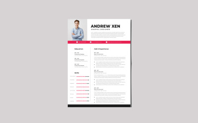 Andrew Xen sollicitatiebrief en CV-sjabloon