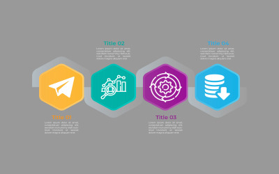 Infografik-Vorlagendesign im Vektorpolygon-Stil.
