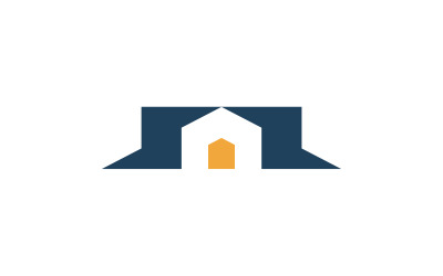 Bolt hem lightning house logotyp designmall