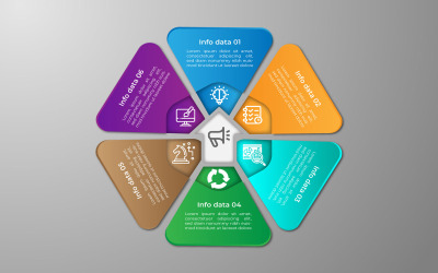 Dreieck-Vektor-Infografik-Element-Vorlagendesign.