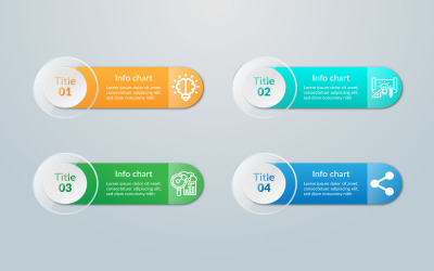 Flusso di lavoro di progettazione di elementi infografici vettoriali lucidi semplici