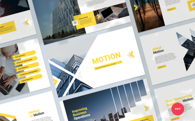 Motion - Modèle PowerPoint de présentation d&amp;#39;externalisation