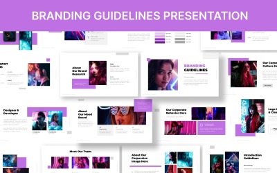 Présentation du modèle Keynote des directives de marque