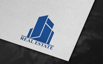 Professioneel onroerend goed logo sjabloonontwerp