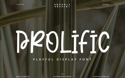 Prolific - Playful Display Font