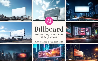 Straßenschild-Werbung Mockup 50 Set V-2