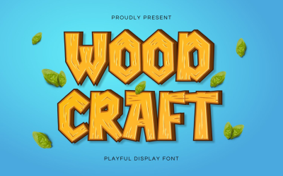 Woodcraft Eğlenceli Ekran Yazı Tipi