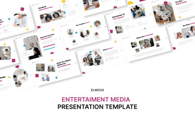 Apresentação Modelo de PowerPoint de mídia de entretenimento