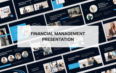Finanční řízení PowerPoint šablony prezentace