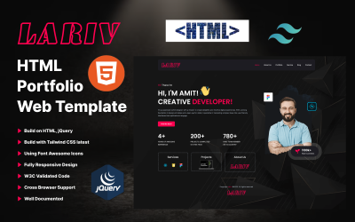 Lariv - Modello HTML di portfolio creativo