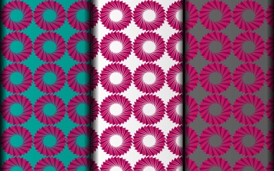 Design de padrão mínimo de vetor floral geométrico eps