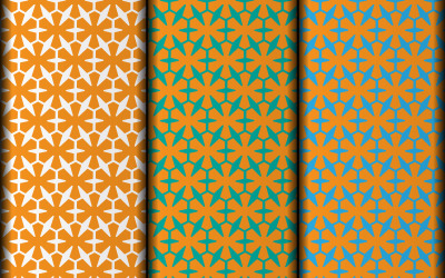 Einfaches Vektormusterdesign im Blumenstil.