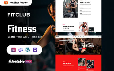 Fitclub - Gym Fitness en bodybuilding WordPress-thema